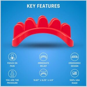 Deep tissue back massager